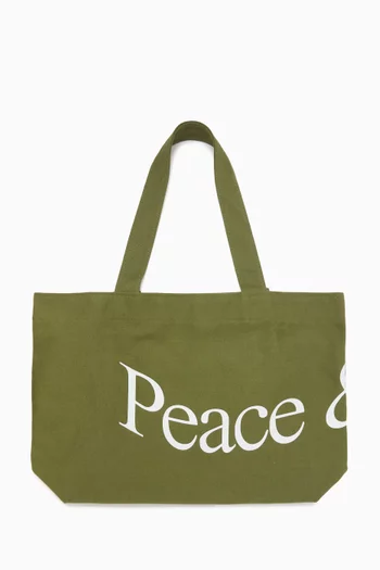Wordmark Tote Bag in Cotton