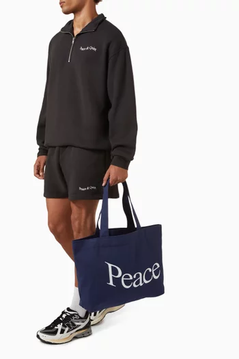 Wordmark Tote Bag in Cotton
