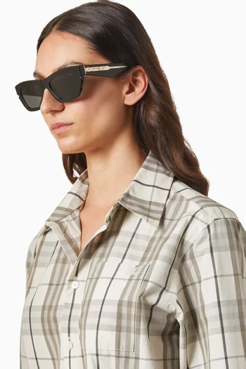 Cat-eye Sunglasses in Acetate