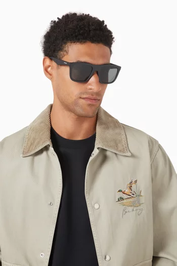 Square Frame Sunglasses in Acetate