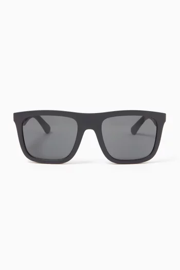 Square Frame Sunglasses in Acetate