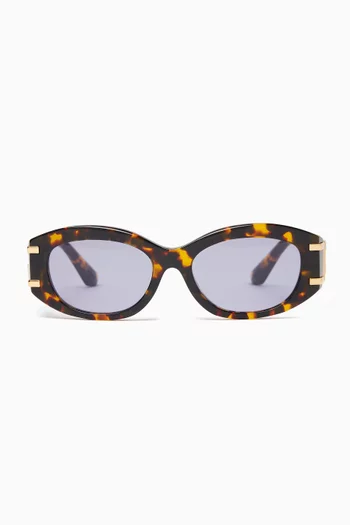 Oval Sunglasses in Acetate