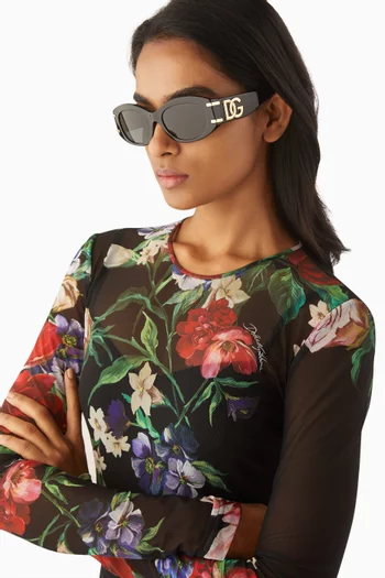 Oval Sunglasses in Acetate