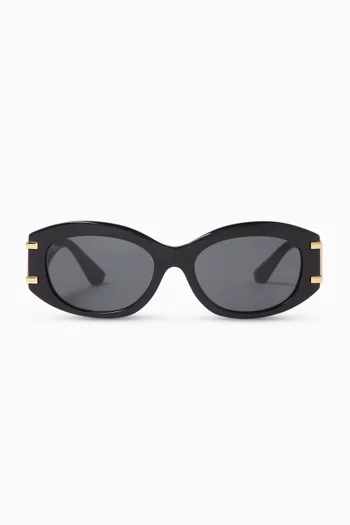 Oval Sunglasses in Acetate