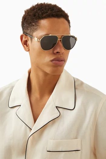 Aviator Sunglasses in Metal