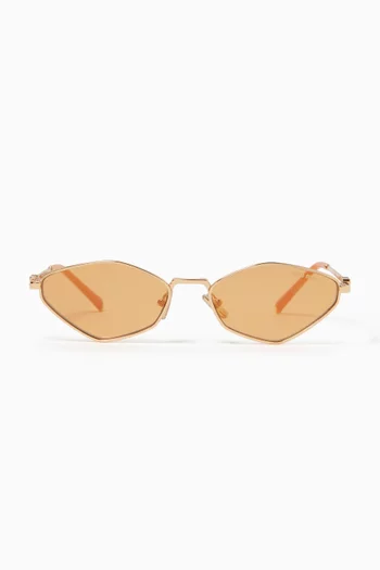 Oval Sunglasses in Metal
