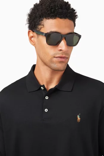 Square Frame Sunglasses in Plastic