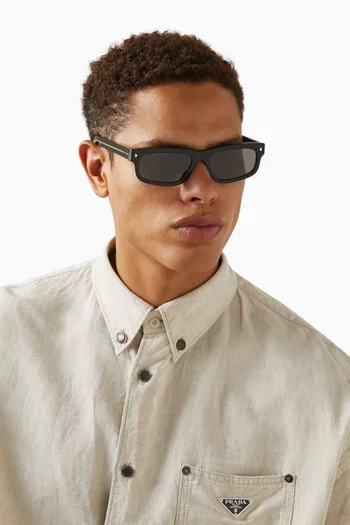 Rectangle Sunglasses in Acetate