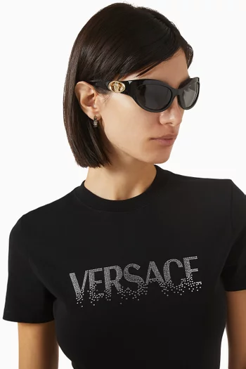 Round Sunglasses in Acetate