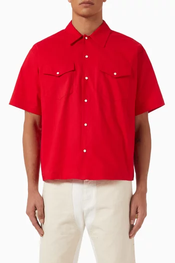 Western Mechanic Shirt in Cotton-twill