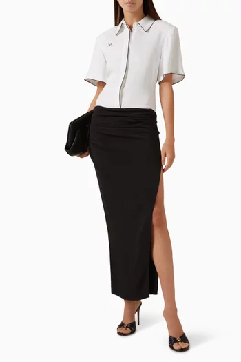 Two-tone Polo Dress in Sablé