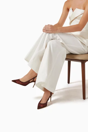 Aubrey 70 Pumps in Mesh & Leather