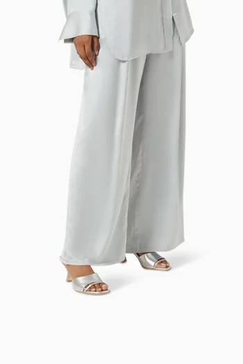 Roxanne 70 Sandals in Metallic Leather