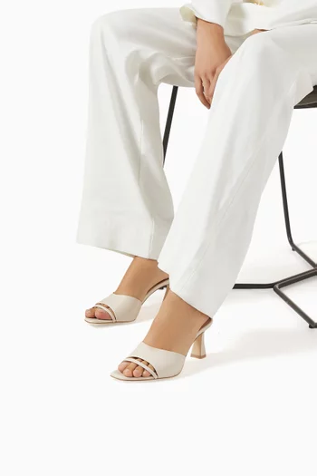 Roxanne 70 Mules in Nappa Leather