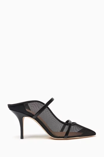 Maureen 70 Mules in Mesh & Leather