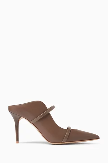 Maureen 85 Mules in Nappa Leather