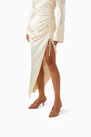 Maureen 45 Mules in Nappa Leather