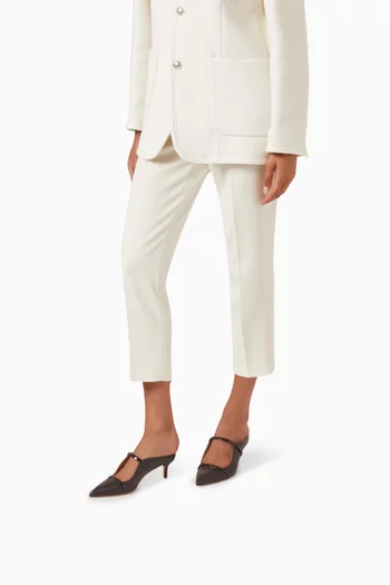 Maureen 45 Mules in Nappa Leather