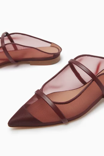 Maureen Mules in Mesh & Nappa Leather