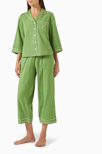 3-piece Pyjama Set in Cotton & Linen