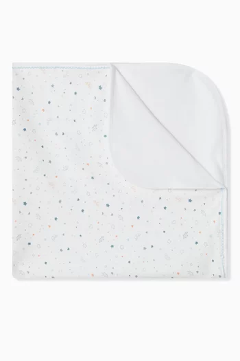 Star & Crown Print Swaddle Blanket