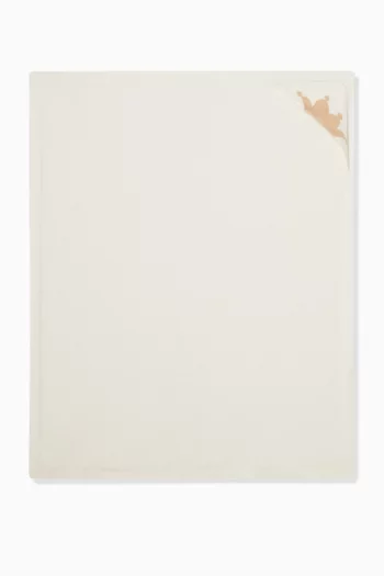 Knitted Crown Blanket in Cashmere-blend