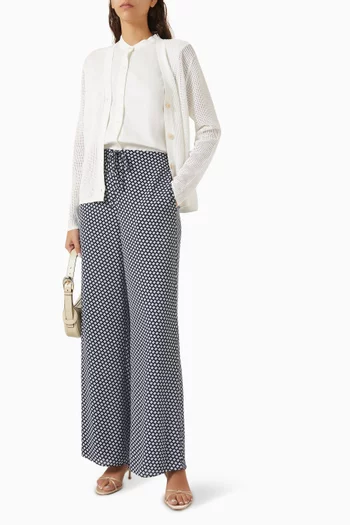 Asymmetric Shirt in Linen Twill