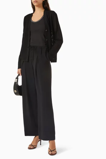 Pointelle Knit Cardigan