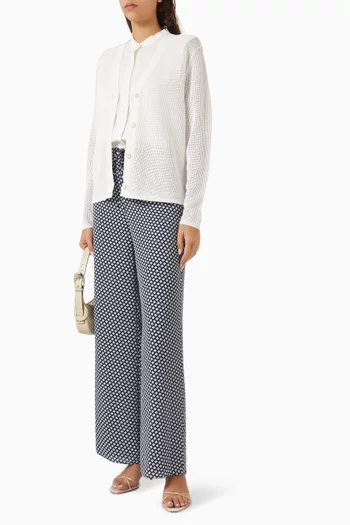 Pointelle Knit Cardigan