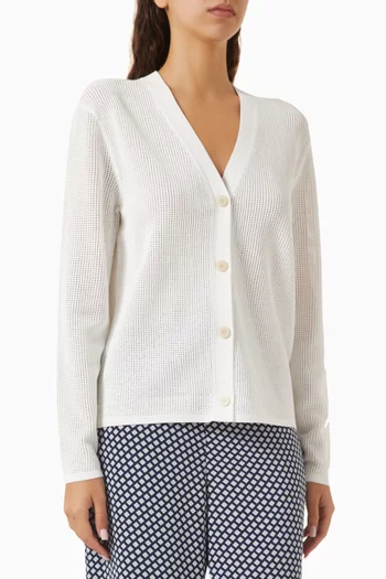 Pointelle Knit Cardigan
