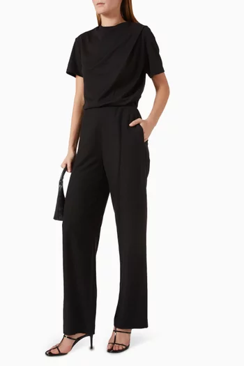 Draped T-shirt in Jersey