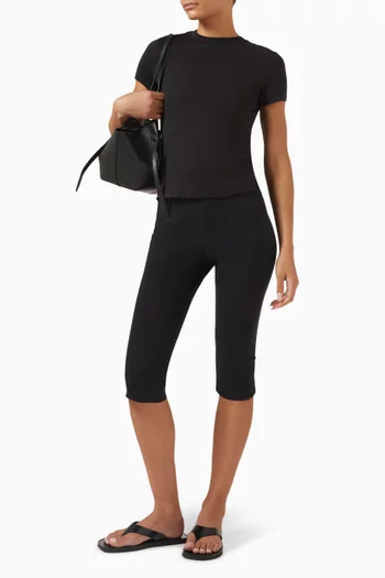 High-waisted Capri Pants
