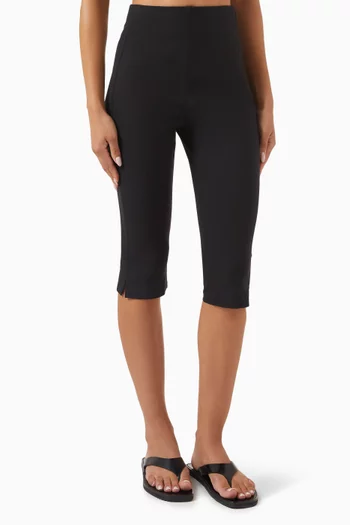 High-waisted Capri Pants