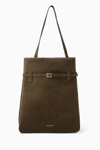 Tote Du Jour Bag in Suede