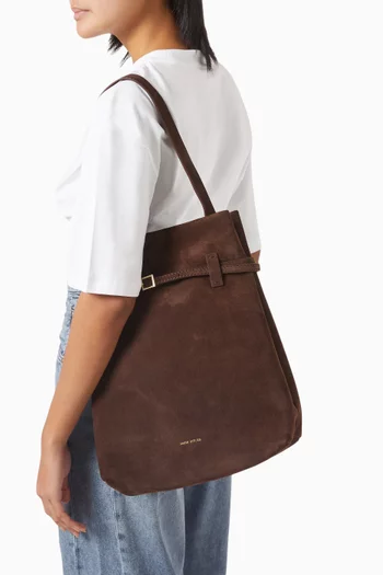 Mini Tote Du Jour Bag in Suede