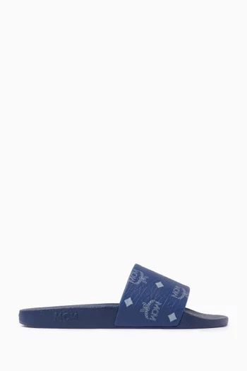 Monogram Slides in Rubber
