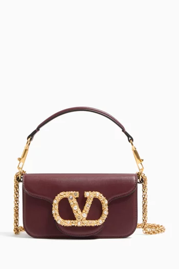 Small Locò Shoulder Bag in Calfskin Leather