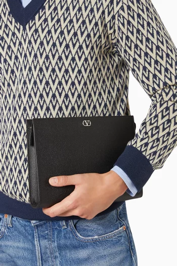 VLOGO Pouch in Leather
