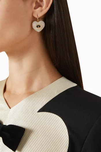 Coeur Royal Enamel & Swarovski® Earrings