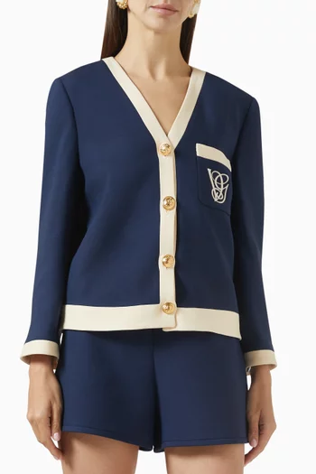 VLogo  Couture Jacket in Crepe