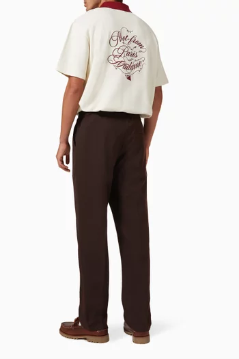 La Chemise Slogan Vignes Shirt in Cotton Pique