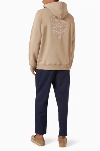 Le Hoodie Slogan Vignes in Cotton