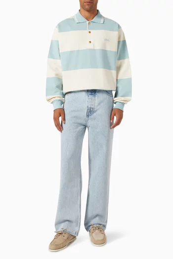 Le Polo Drôle Rayé Shirt in Cotton