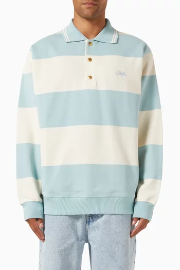 Le Polo Drôle Rayé Shirt in Cotton