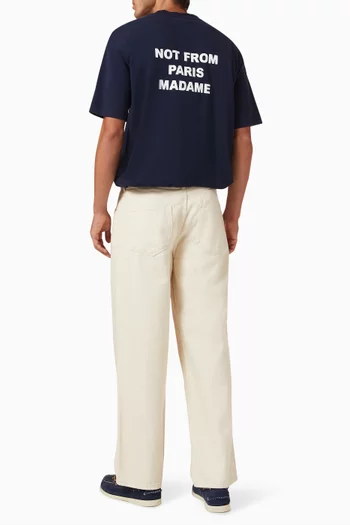 Le T-shirt Slogan in Cotton Interlock