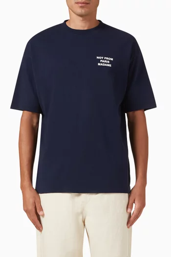Le T-shirt Slogan in Cotton Interlock