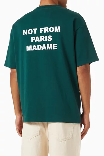 Le T-shirt Slogan in Cotton Interlock