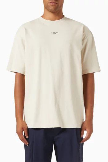 Le T-Shirt Slogan Classique in Cotton Interlock