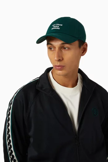 Slogan Baseball Cap in Canvas