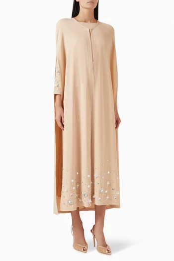 Embroidered Co-ord Set in Stretch Crepe